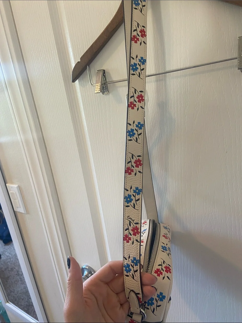 Floral Coach Crossbody Bag
